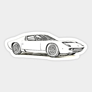 Miura Wireframe Sticker